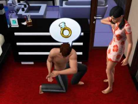 proposing in the sims 3